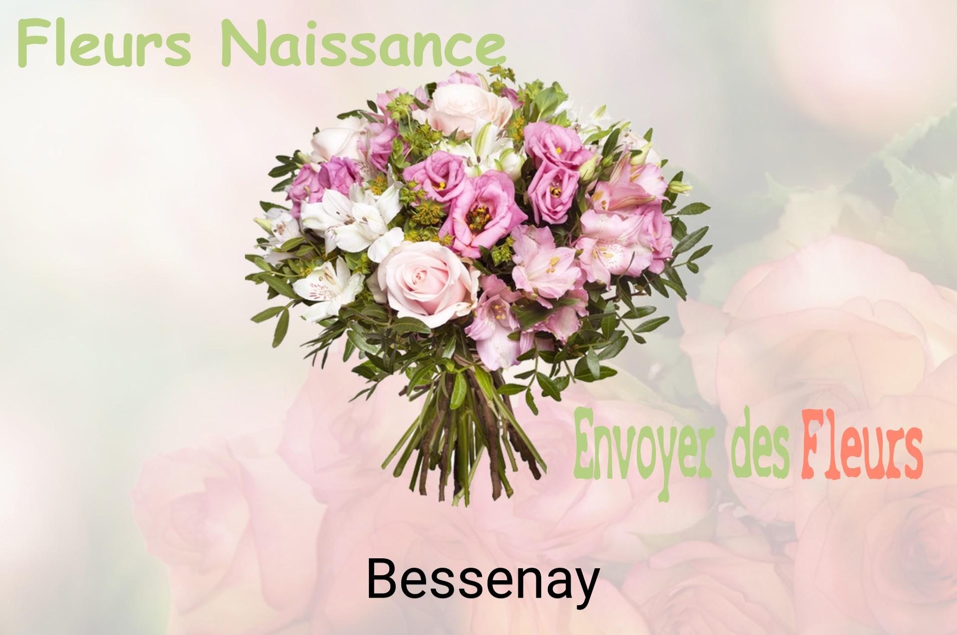 Bouquet de fleurs de naissance livré à Bessenay